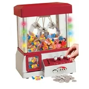 Electronic Claw Toy Grabber Machine With LED Lights And Toys, New 2016 edition- electronic arcade claw toy & candy grabber machine with led flashing.., By TSF TOYS