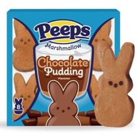 Easter Peeps Marshmallow Chocolate Pudding Bunny Candy Basket Stuffers, 3 Ounce