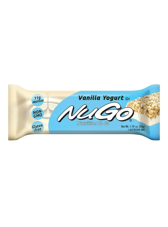 NuGo Family Protein Bar, Vanilla Yogurt, 11g Protein, Gluten Free 15 Ct