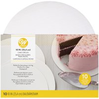Wilton 10-inch Round Cake Boards, White, 10-Count