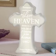 Personalized Loved Ones From Heaven Lighted Cross
