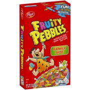 Post Fruity PEBBLES Cereal, Gluten Free, 10 Essential Vitamins and Minerals, Sweetened Rice Cereal, 20.5 Ounce