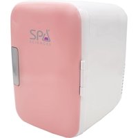Spa Sciences Skincare Mini Fridge with Warming Function, Pink
