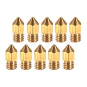 Creality 3D Printer Extruder Brass Nozzle Print Head 0.4mm Output for CR-10 Series Ender-3 1.75mm PLA ABS Filament, 10pcs
