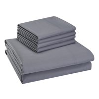 Hotel Style 800 Thread Count Cotton Rich Sateen Weave Sheet Set with 4 Pillowcases 6-Piece Sheet Set