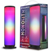 Aduro LED Bluetooth Speaker with Pulsating Lights, Wireless Color Changing Portable Outdoor Party Tower Speaker Universal