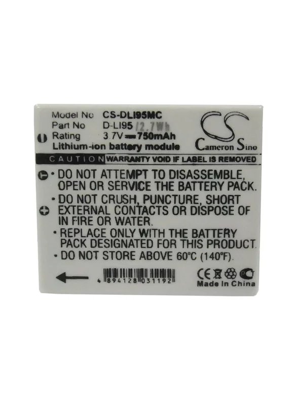 Battery for Pentax Optio E75 E85 M85 DLI95 D-LI95 Camera CS-DLI95MC 3.7v 700mAh