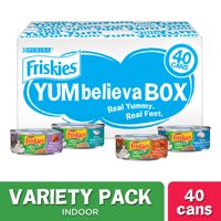 Friskies Indoor Variety Pack Wet Cat Food, 5.5 oz. Cans