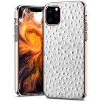 TalkingCase Thin Gel Phone Case for Apple iPhone 11 Pro,Leather+More Print