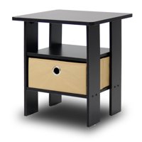 Furinno Andrey End Table Night Stand with Bin Drawer, Multiple Colors