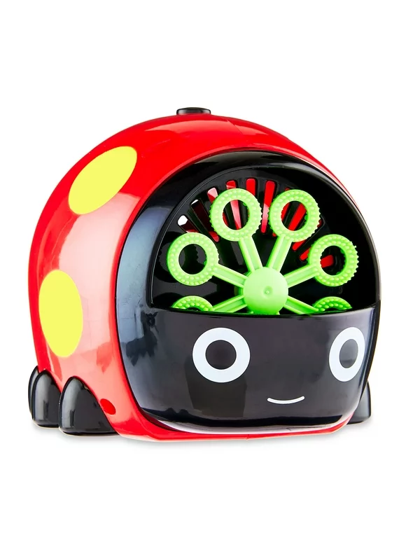 Play Day Bubble Blast Ladybug Blower, Bubble Toy Machine, Children Bubble Toy