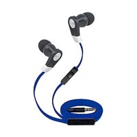 Super High Clarity 3.5mm Stereo Earbuds/ Headphone for Asus ZenFone Max Plus, V Live, V, 4 Pro, 4, AR, 6, 2, 5, 3, 3 Zoom, Deluxe, Ultra (Blue) - w/ Mic & Volume Control + MND Stylus