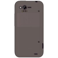 amzer amz92520 grey silicone jelly skin fit cover case for htc rhyme - retail packaging - grey
