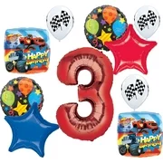 Blaze and the Monster Machines Party Supplies 3rd Birthday Balloon Bouquet Decorations