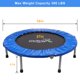 image 0 of 38 Inch Trampoline Pad Spring-Cover Trampoline-Cover Trampoline Enclosure Trampoline Accessories w/ Safety Padded Cover for Indoor Outdoor Cardio Exercise