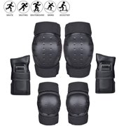 Adults Knee and Elbow Pads With Wrist Guards Protective Gear Set L Code Number