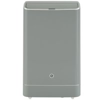 GE Appliances 10,500 BTU (14,000 BTU Ashrae) Smart Portable Air Conditioner with Dehumidifier and Remote, Grey