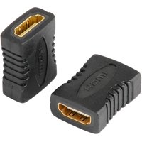 2 Pack HDMI Female to HDMI Female adapter Coupler connector F/F Gender Changer