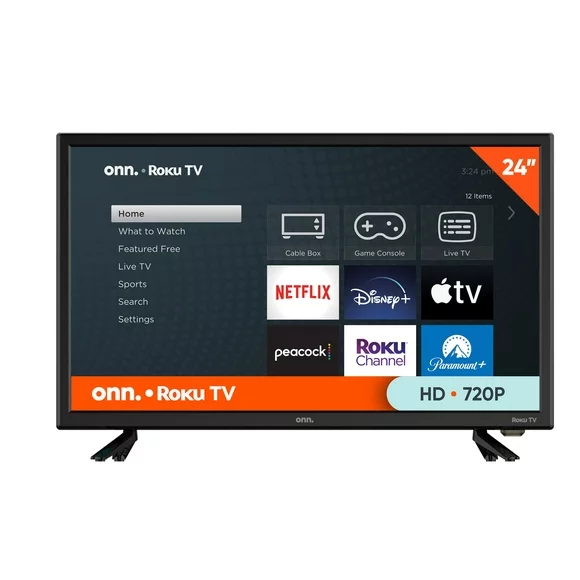 onn. 24 Class HD (720P) LED Roku Smart Television (100012590)