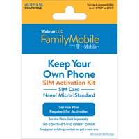 Daily Saves Family Mobile Keep Your Own Phone SIM Kit - T-Mobile GSM Compatible