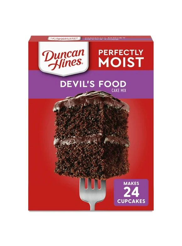 Duncan Hines Perfectly Moist Devil's Food Cake Mix, 15.25 oz