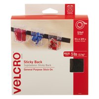 VELCRO Brand Sticky Back 15ft x 3/4in Roll Black