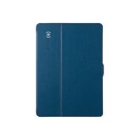 Speck StyleFolio - Protective cover for tablet - vegan leather - deep sea blue, nickel gray - for Apple iPad Air