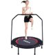 image 0 of HEKA 40" Foldable Mini Trampoline, Fitness Rebounder with Foam Handle, Exercise Trampoline for Adults Kids Indoor/Outdoor Workout Max Load 330lbs