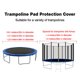 image 5 of Round Trampoline Replacement Safety Pad Tear-Resistant Trampoline Edge Cover Spring Cover Edge Protector Round Frame Pad