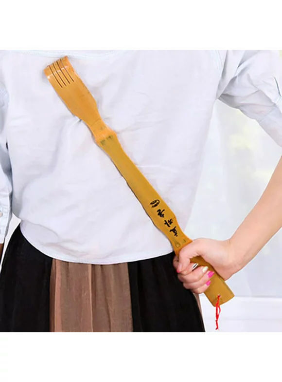 17.5 inch Bamboo-yourself scratchers scratching stick,Long Bamboo Back Scratcher Ask For Help Scratchers Tickle Freely