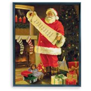 Personalized Framed Santa's List Canvas Framed Art, Available in Multiple Sizes