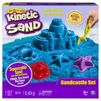 Kinetic Sand - Sandcastle Set with 1lb of Kinetic Sand and Tools and Molds (Color May Vary)