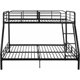 image 2 of Mainstays Twin Over Full Metal Sturdy Bunk Bed, Black