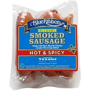 Blue Ribbon Hot & Spicy Smoked Sausage Links, 14 Oz.