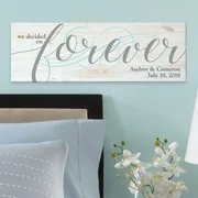 Personalized We Decided on Forever Canvas - Available in 2 Sizes