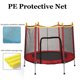 image 3 of 54 Inch Large Kids Trampoline with Mesh Enclosure,Toddler Enclosed Trampoline Children Bouncing Exercise Jumping Bed,Support Up to 220Lb, Best Gift for Kids