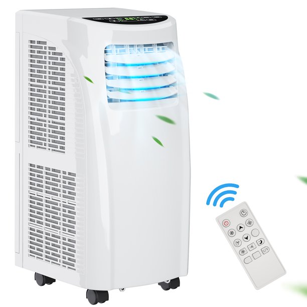 Costway 8000 BTU Portable Air Conditioner & Dehumidifier Function Remote w/ Window Kit
