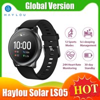 Haylou Solar LS05 Smart Watch 12 Sports Modes Music Control Sports Wristband 24H Heart Rate Monitoring Daily Waterproof Fitness Bracelet Global Version
