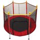 image 11 of 54 Inch Large Kids Trampoline with Mesh Enclosure,Toddler Enclosed Trampoline Children Bouncing Exercise Jumping Bed,Support Up to 220Lb, Best Gift for Kids