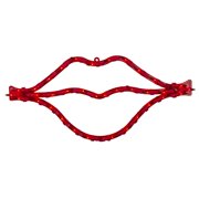 17.5" Lighted Red Lips Valentine's Day Window Silhouette Decoration
