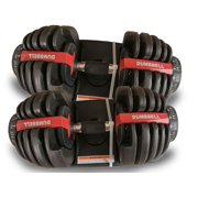 Adam Lucy Adjusting Dumbbell 90 lbs. Weight Train For Gym Home Body Workout Set - Pair 2 Units