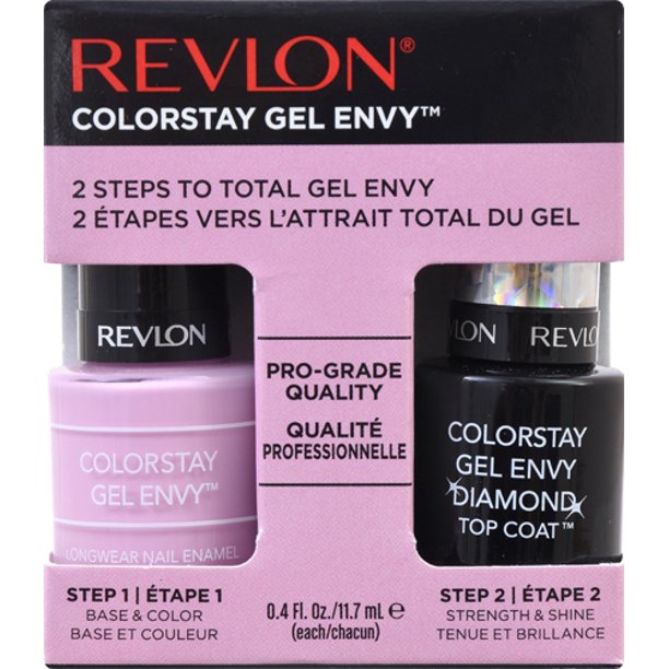 Revlon Colorstay Gel Envy Value Pack, Lucky In Love + Diamond Top Coat, 2 count