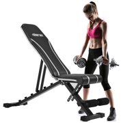 JUMPER Adjustable Flat Incline Weight Bench Multi-functional Strength Training Weightlifting Utility Bench Sit Up AB Incline Bench Gym Equipment