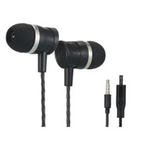 Abody 3.5mm Wired Earphone In-Ear Headset Music Headphones with Mic Wire Control Earbuds for Mobile Phone Computer Laptop Tablet