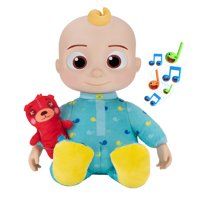 CoComelon Official Plush Bedtime JJ Doll, 10IN with Sound