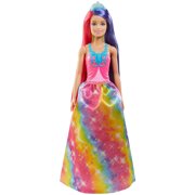 Barbie Dreamtopia Princess Doll (11.5-inch) with Extra-Long Two-Tone Fantasy Hair, Hairbrush, Tiaras and Styling Accessories, Gift for 3 to 7 Year Olds