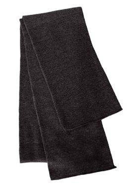 Couver Soft Winter Sports Solid Plain Outdoor Knitted Scarves for Men & Women - Stay Warm & Stylish (Charcoal)