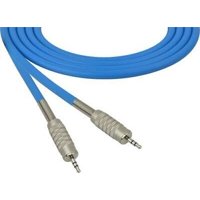 1Pc Sescom SC1.5MZMZBE Audio Cable Canare Star-Quad 3.5mm TRS Balanced Male to 3.5mm TRS Balanced Male Blue - 1.5 Foot