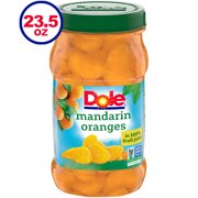 Dole Mandarin Oranges in 100% Fruit Juice, Jarred Oranges, 23.5 Oz Plastic Jar