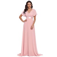 Ever-Pretty Women's Floor-Length Mother of the Bride Dresses for Women 09890 Pink US4